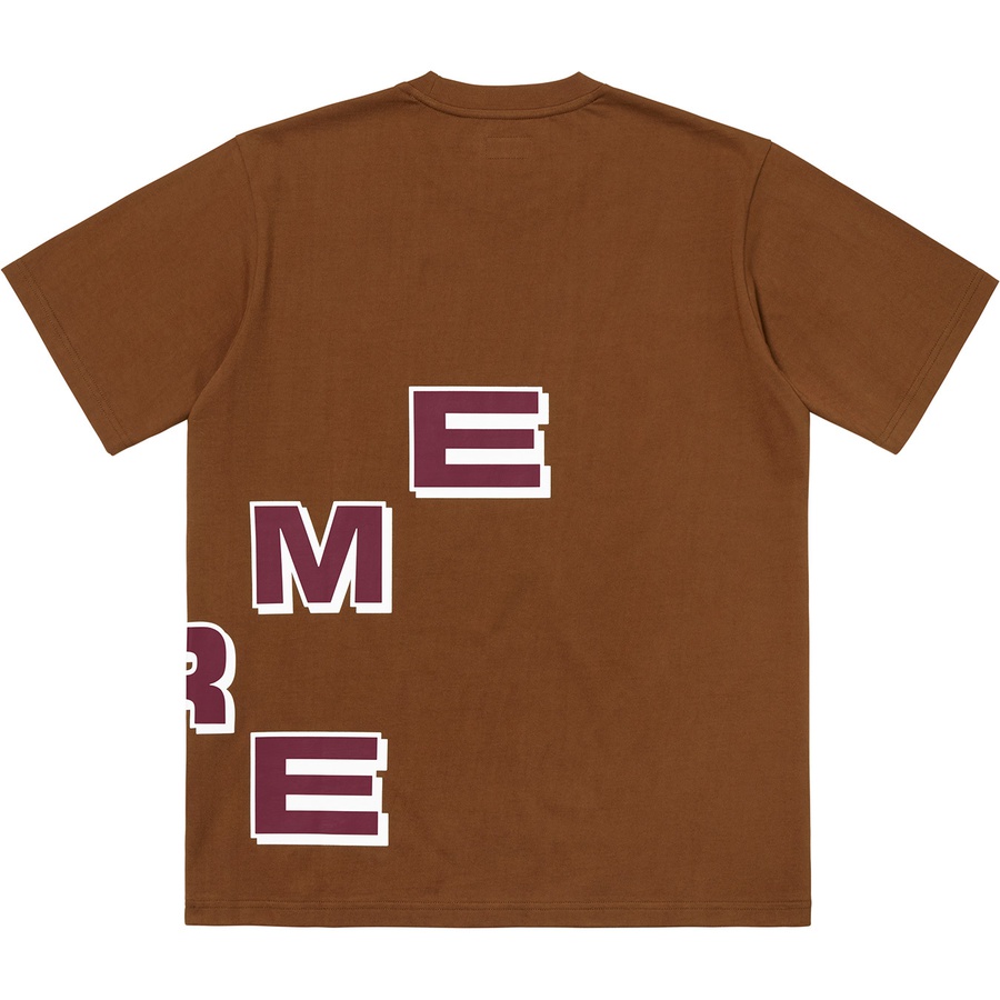 Supreme Stagger Tee Brown - Novelship